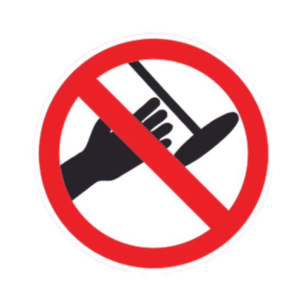 Balise Sticker Interdiction de lâcher la perche BALI-STI097